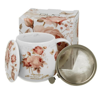 Kubek z zaparzaczem 430ml Secesja 2 baryłka